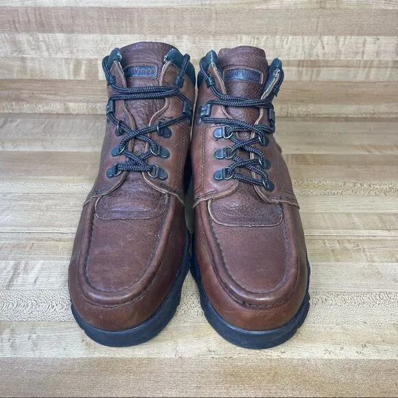 Red Wing SuperSole Brown Work Boots ANSI Z41 PT91 M1/75 C/75 Size 9.5D
