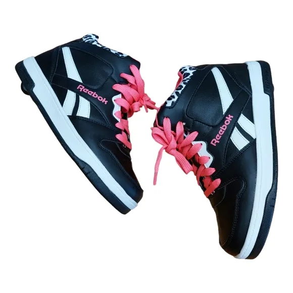 Reebok   HEELYS Youth Kids BB4500 Mid Top Wheels Skate Sneaker Shoes