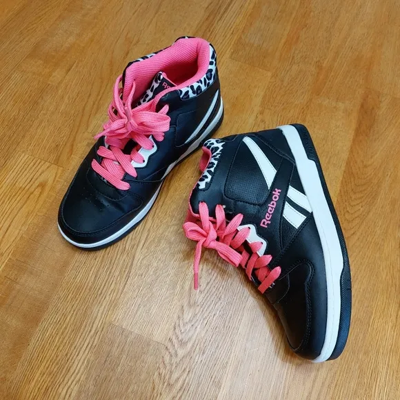 Reebok   HEELYS Youth Kids BB4500 Mid Top Wheels Skate Sneaker Shoes