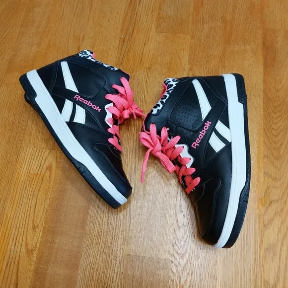 Reebok   HEELYS Youth Kids BB4500 Mid Top Wheels Skate Sneaker Shoes