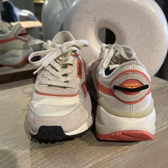 Reebok Women's Shoes - Cream and Orange