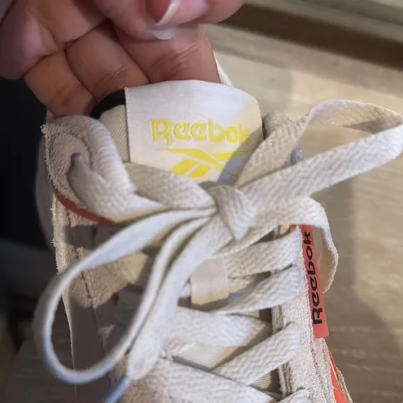 Reebok Women's Shoes - Cream and Orange