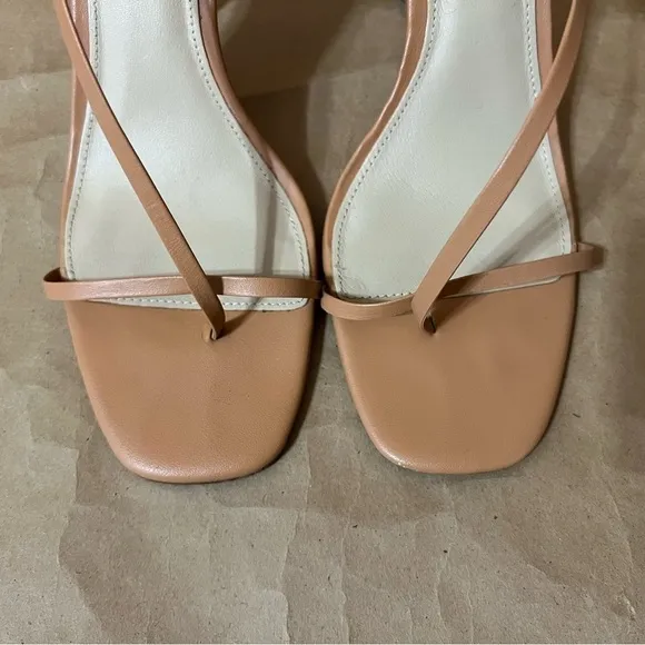 Reformation | Ivy Heels Strappy Sandals Leather Tan Naked Size 9