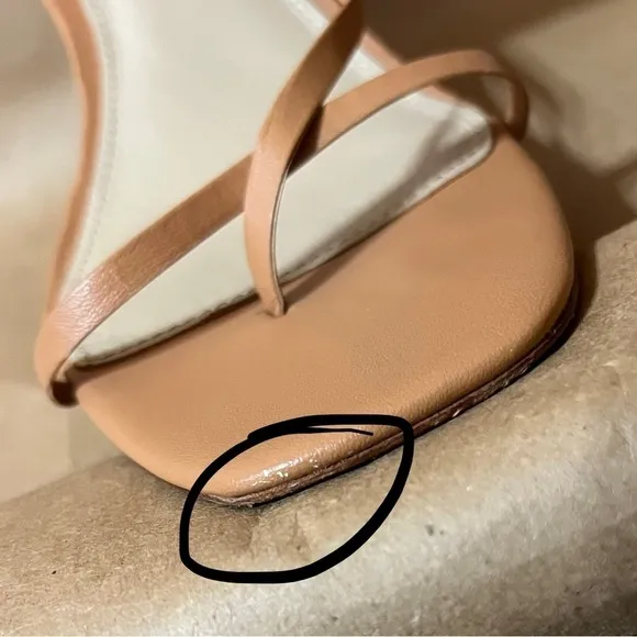 Reformation | Ivy Heels Strappy Sandals Leather Tan Naked Size 9