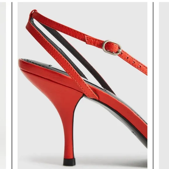 REISS Bali Leather Strappy Sandals