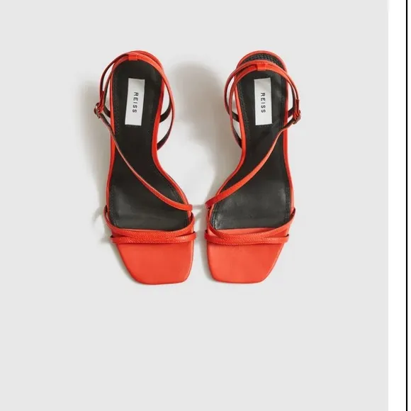 REISS Bali Leather Strappy Sandals