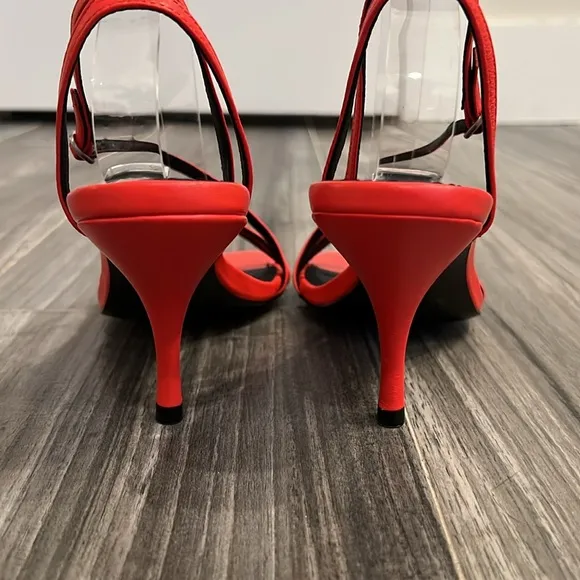 REISS Bali Leather Strappy Sandals