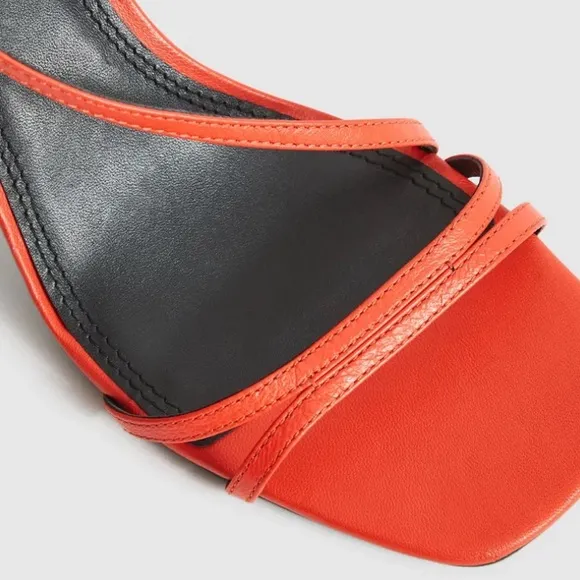 REISS Bali Leather Strappy Sandals