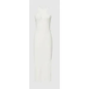 Reiss KEIRA KNITTED BODYCON MIDI DRESS in White NWT Size XL