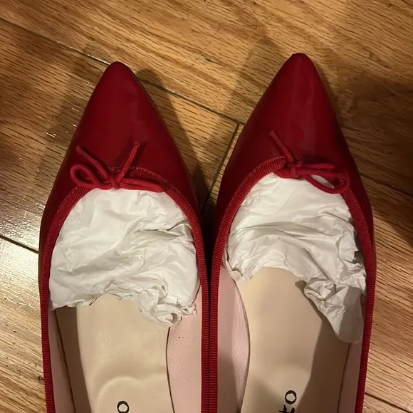 Repetto BRIGITTE POINTY TOE BALLERINAS 38 Flamme