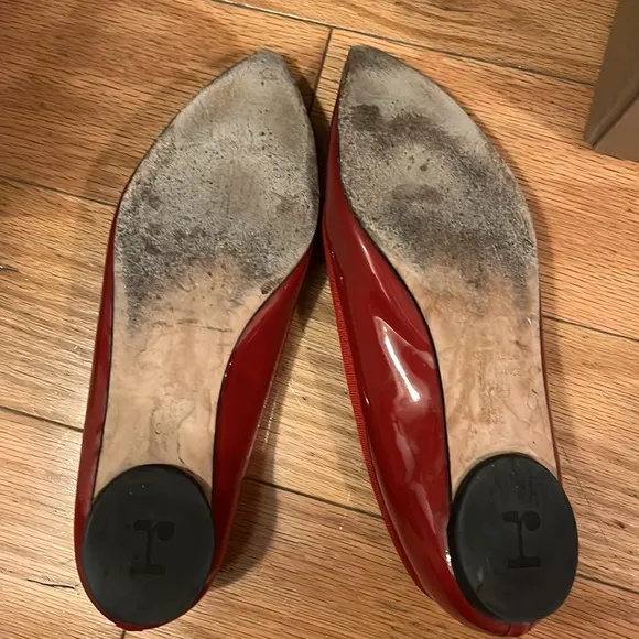 Repetto BRIGITTE POINTY TOE BALLERINAS 38 Flamme