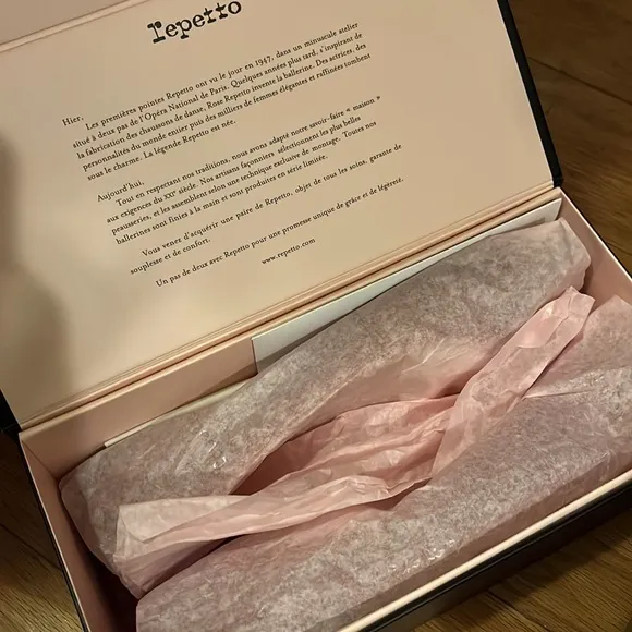 Repetto BRIGITTE POINTY TOE BALLERINAS 38 Flamme