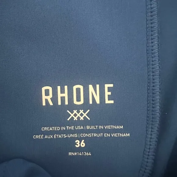 Rhone Commuter Pants Mens 36x32 Blue Chino 5 Pocket StraightEUC