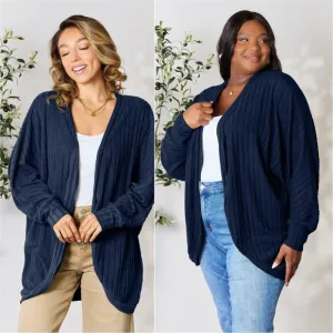Ribbed Haven Cardigan - Blue