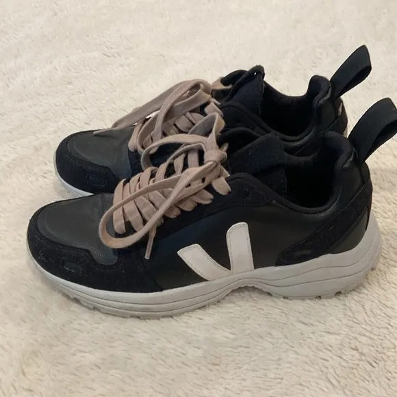 Rick Owens X Veja Hiking Shoes Women Ramones Geobasket Vegan
