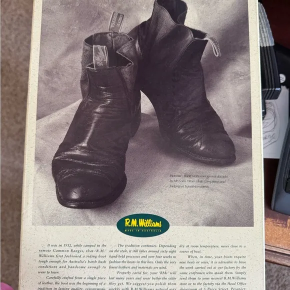 R.M. Williams Black Ankle Boots Classic Leather Style