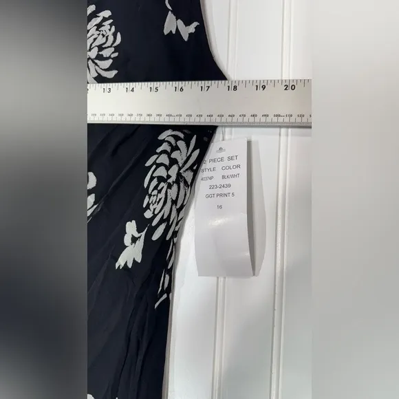 Robbie Bee Silk Floral Midi Dress Black Ruffle Y2K Coquette 16 NWT Fairy Grunge