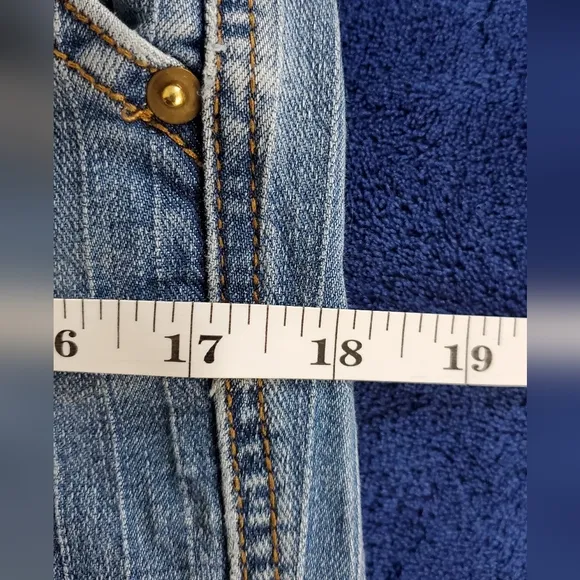 Rock &amp; Roll Denim High-Rise Bootcut Jeans Vertical Stripes Rodeo Size 26