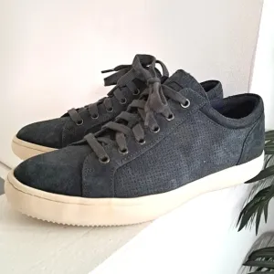 Rockport Men's Suede Lace Up Sneakers Navy Blue Comfort Shoes CG8465 Size 8M