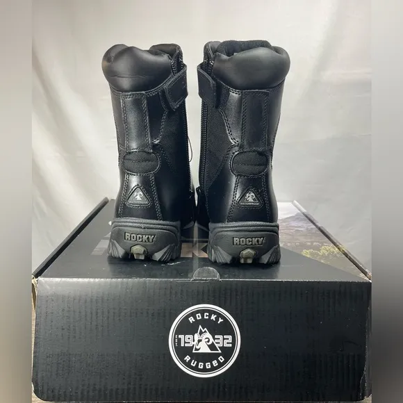 Rocky Alpha Force Men’s Boots FQ0002173 Black size 11.5W New in Box Zip and Tie