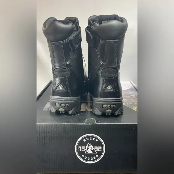 Rocky Alpha Force Men’s Boots FQ0002173 Black size 11.5W New in Box Zip and Tie