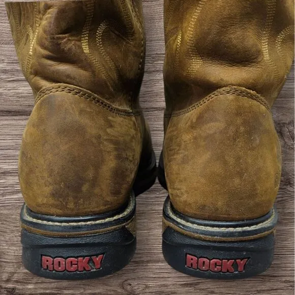 Rocky Boots Size 14 M Original Ride‎ Branson Roper Waterproof FQ0002733 Workwear