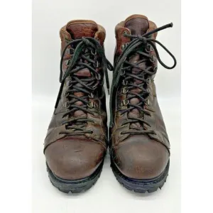 Rocky Leather Lace Up Work Boots Mens Size 11.5 W Brown