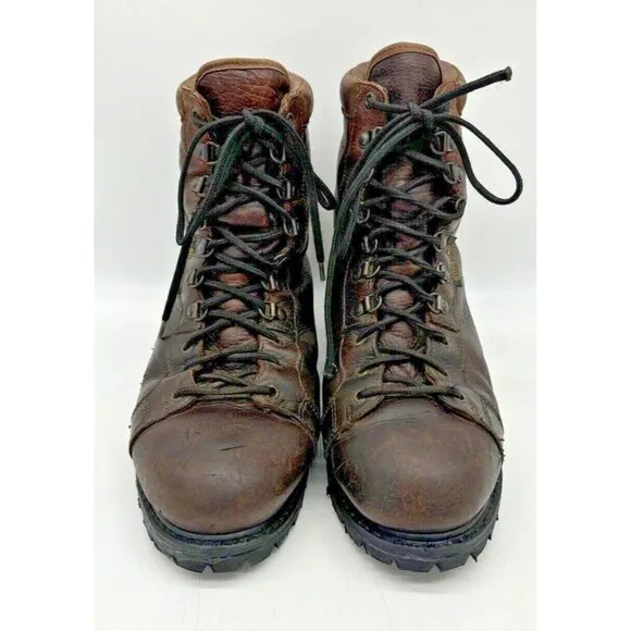 Rocky Leather Lace Up Work Boots Mens Size 11.5 W Brown