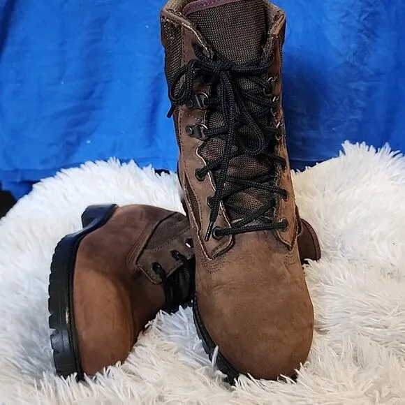 ROCKY OIL RESISTANT  MADE IN GOOD OLD☆USA☆LEATHER☆ CANVAS☆WOMANS 8