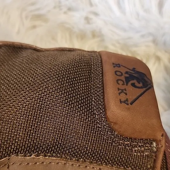 ROCKY OIL RESISTANT  MADE IN GOOD OLD☆USA☆LEATHER☆ CANVAS☆WOMANS 8