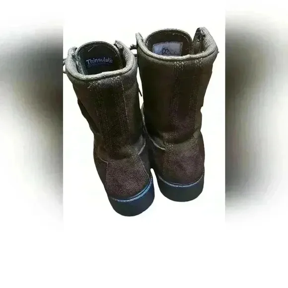 Rocky Work Boots Mens Size 9 RB 9302 Brown Suede Thinsulate Lined Construction