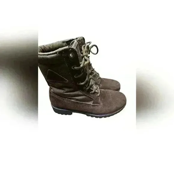 Rocky Work Boots Mens Size 9 RB 9302 Brown Suede Thinsulate Lined Construction