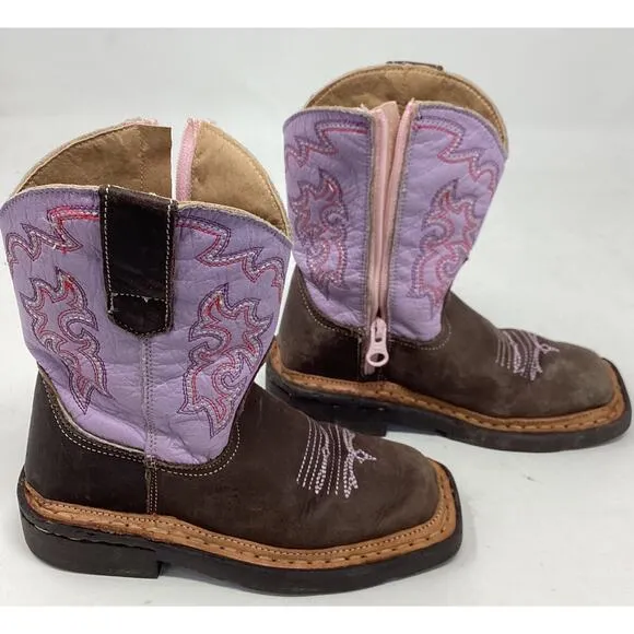 Roper Toddler Boots Size 8 Side Zipper