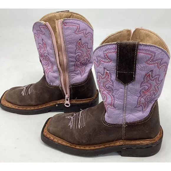 Roper Toddler Boots Size 8 Side Zipper