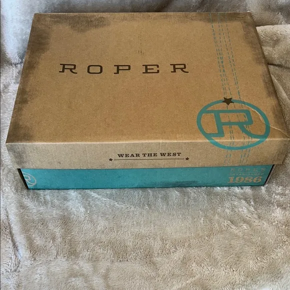 Roper Women's Western Boots - Gray and Blue