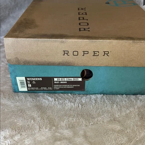Roper Women's Western Boots - Gray and Blue