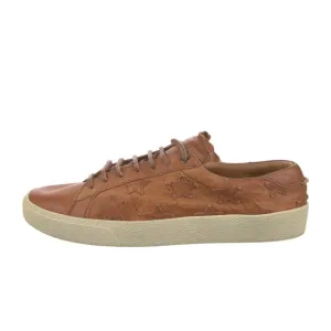 Saint Laurent Brown Star-Patterned Women's Sneakers