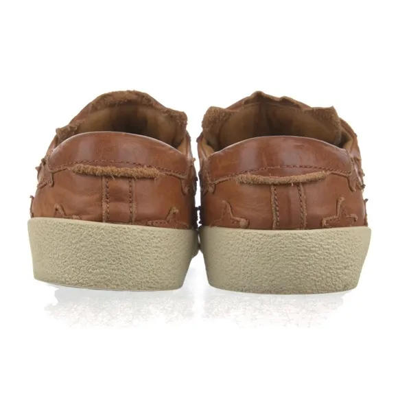 Saint Laurent Brown Star-Patterned Women's Sneakers