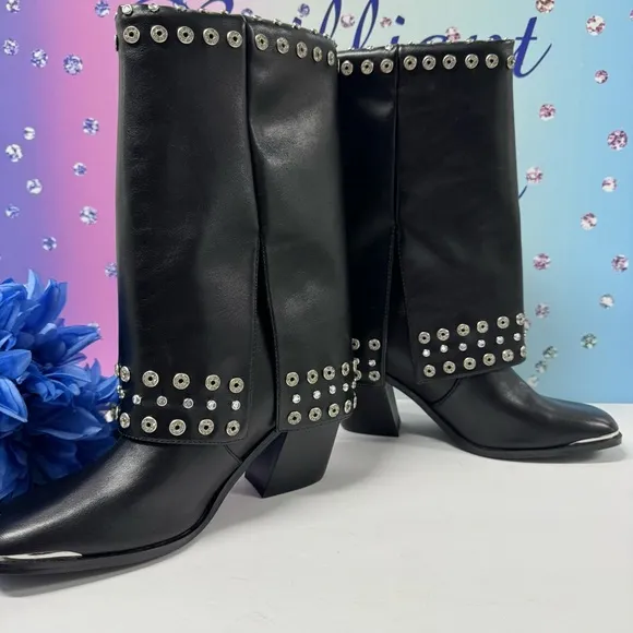 🌟SALE TWILIGHT CRYSTAL SHARK BOOTS