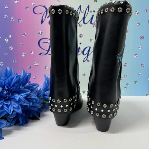 🌟SALE TWILIGHT CRYSTAL SHARK BOOTS