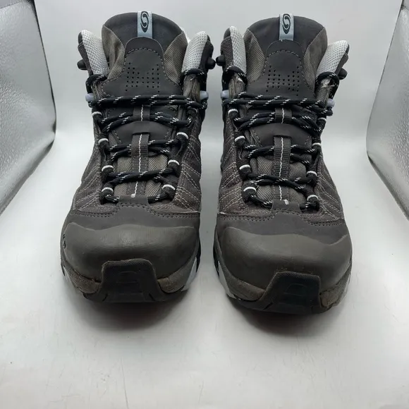 Salomon Fastpacker Mid 3D womens Hiking Shoes - Black and Gray size 6.5
