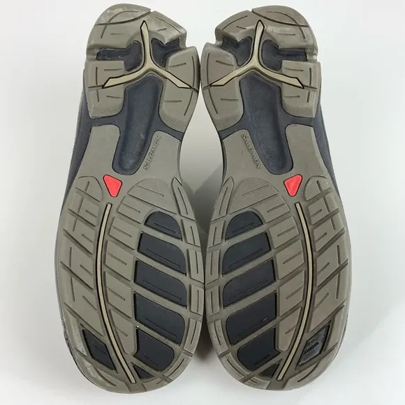 Salomon Men’s Gray Canvas Low Top Casual Lace Up Shoes Size 8.0 Y2K