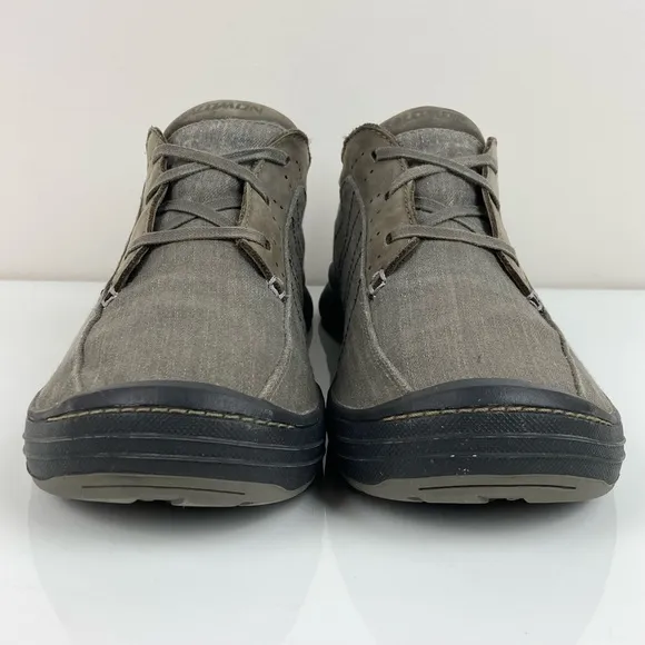 Salomon Men’s Gray Canvas Low Top Casual Lace Up Shoes Size 8.0 Y2K