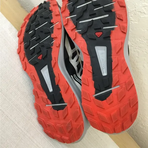 Salomon Men's Sense Ride 4 Sneakers Black/Blue/Red Size: US 7