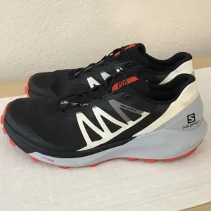 Salomon Men's Sense Ride 4 Sneakers Black/Blue/Red Size: US 7