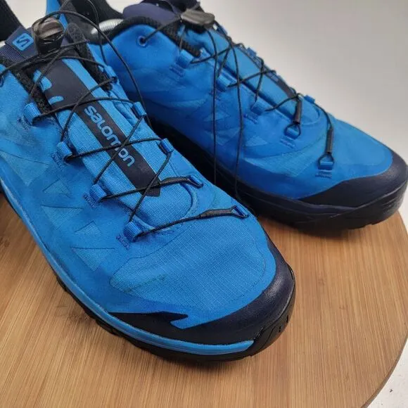 Salomon Outpath GTX Men Size 11.5 Hiking Shoes Trekking Gore-Tex Blue Sneakers