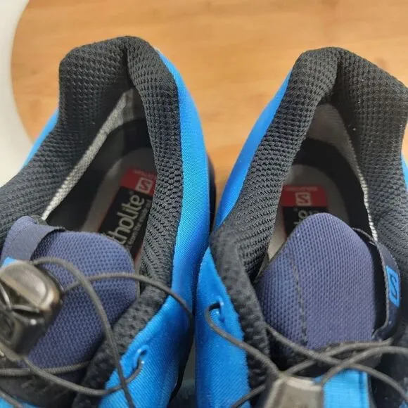 Salomon Outpath GTX Men Size 11.5 Hiking Shoes Trekking Gore-Tex Blue Sneakers