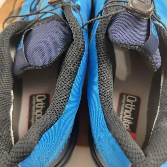Salomon Outpath GTX Men Size 11.5 Hiking Shoes Trekking Gore-Tex Blue Sneakers