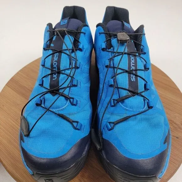 Salomon Outpath GTX Men Size 11.5 Hiking Shoes Trekking Gore-Tex Blue Sneakers