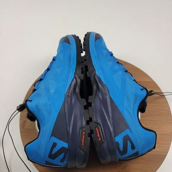 Salomon Outpath GTX Men Size 11.5 Hiking Shoes Trekking Gore-Tex Blue Sneakers